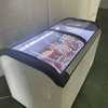 Factory Premium Curved Top Glass Commercial Sliding Door Display Chest Freezer