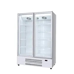 BETFIS Factory 623L Two Glass Door Display Refrigerator Perfect for Commercial Use in Supermarkets