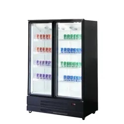 BETFIS Factory 623L Two Glass Door Display Refrigerator Perfect for Commercial Use in Supermarkets