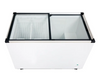 Hot Best Quality 410L Commercial Double Door Horizontal Glass Chest Freezer with High Cop Compressor & Non-CFC Refrigerant