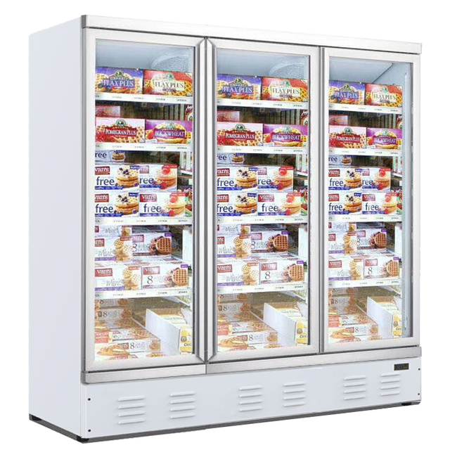 CE CB RoHS ETL 110V-220V Commercial Cooler Upright 1353L Glass Door Beverage Refrigerator Drinks Fridge Showcase