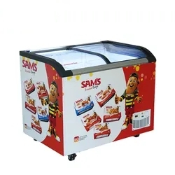 Hot Sales High Quality SD220 320 420 520 620 720L Ice Cream Commercial Glass Door Chest Freezer CE RoHS ETL Us Display Showcase