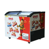 Convenience 220L-720L Store Glass Top Ice Cream Curved Chest Deep Freezer Commercial Display Fridge Freezer for Sale