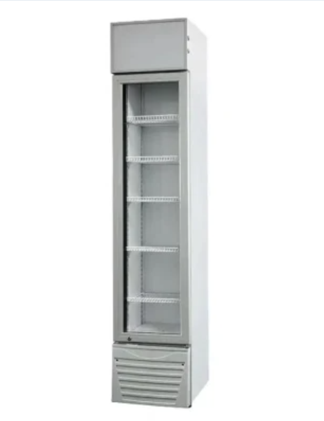 160L Double or Triple Pane Safety Glass Vertical LED Light Showcase Display Fridge