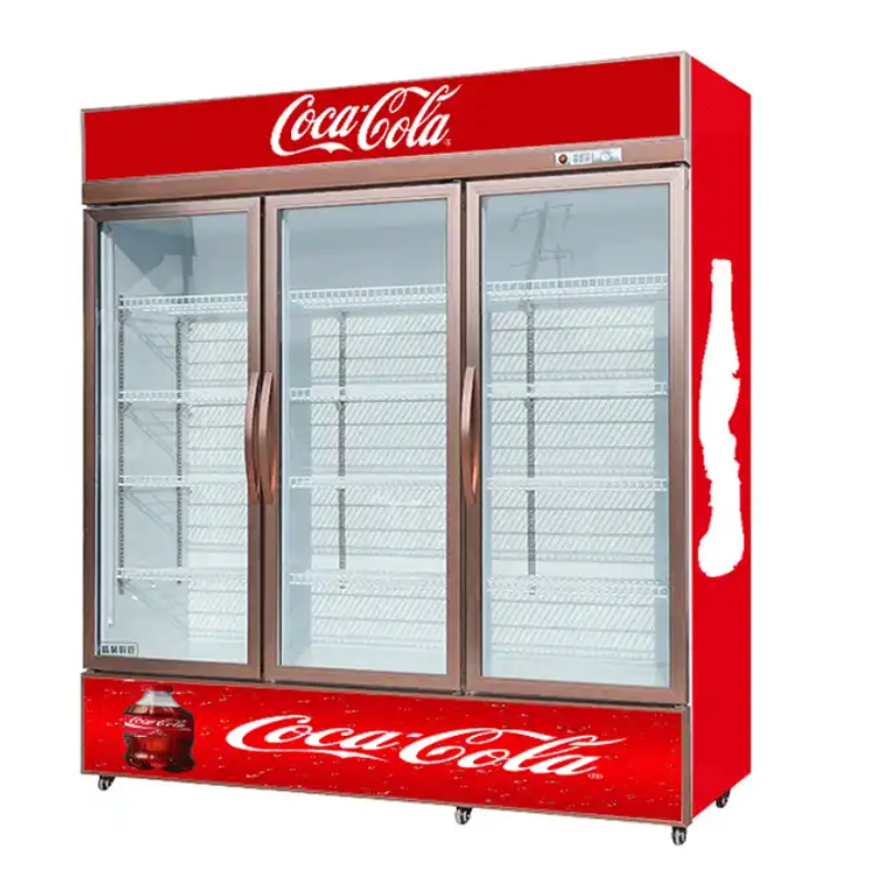 BETFIS SC1353 Single-Temperature Drink Display Fridge 3 Glass Door Refrigerator with R290A Refrigerant Convenience Stores
