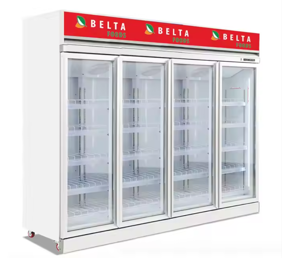 BETFIS SC1353 1353L Commercial Freezer 3 Glass Door Display Refrigerator Showcase Upright Beer Beverage Cooler with CE CB RoHS ETL Certificate