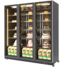 BETFIS Factory Manufacturer OEM ODM Supermarket Upright 3 Glass Doors Big Capacity Upright Display Cold Drink Refrigerator Fridge