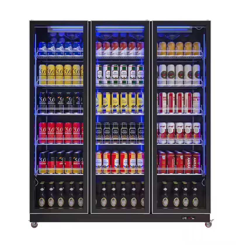 BETFIS Commercial OEM ODM 3 Doors Counter Top Beverage Fridge Beer Display Cooler Refrigerator