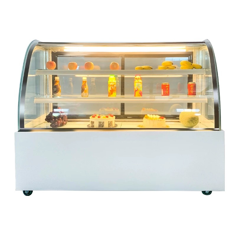 Commercial Bakery Cake Cabinet Food Display Cooler Showcase with Air Cooling System Copper Tube Good Price and Hot Sales Model