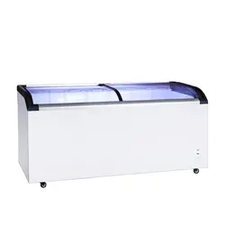 Hot Sales High Quality SD220 320 420 520 620 720L Ice Cream Commercial Glass Door Chest Freezer CE RoHS ETL Us Display Showcase