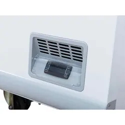 220L Commercial Ice Cream Deep Freezer Display Chest Freezer with Sliding Glass Door White Precoated Aluminum