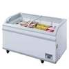 White Precoated Aluminum Hot Sale OEM ODM Commercial Double Sliding Glass Door Ice Cream Display Chest Deep Fridge Freezer with CE CB ETL RoHS Certification