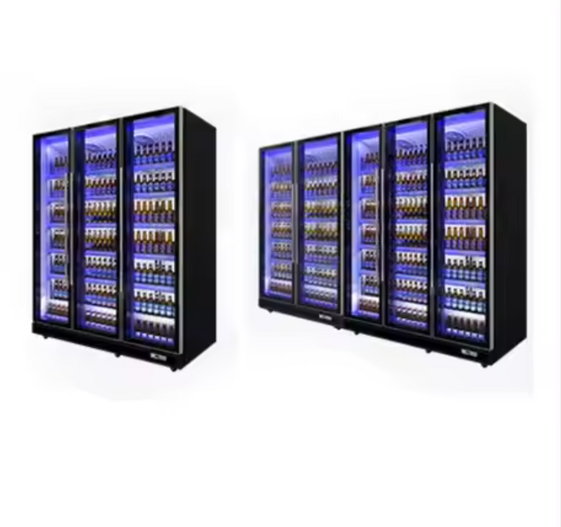 BETFIS OEM ODM Hot Sale Wholesale Single/Double/Three Glass Display Showcase Refrigerator in Supermarket