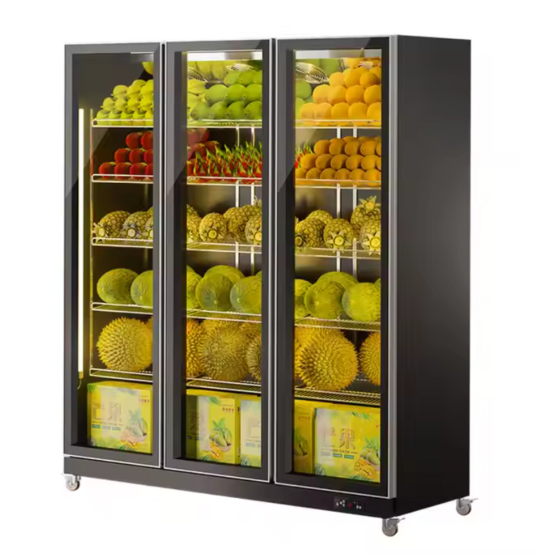 Global Distribution Vertical Upright Drink Glass Door Freezer Display Beverage Cola Cooler Refrigerator Showcase with CE CB ISO RoHS ETL Certification