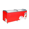 CE CB ETL Certification 220L Green&Health Curved Glass Door Deep Chest Freezer for Storage Ice Cream Used Single Temperature Style Freezers for Retail Store