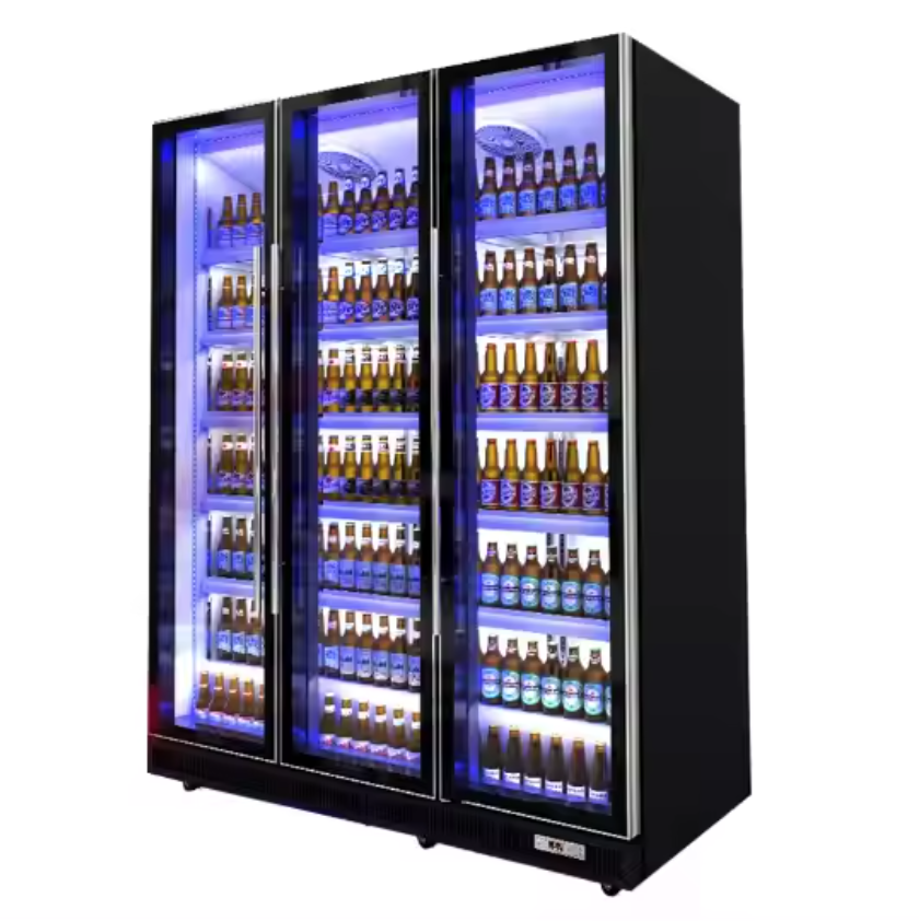 BETFIS Commercial OEM ODM 3 Doors Counter Top Beverage Fridge Beer Display Cooler Refrigerator