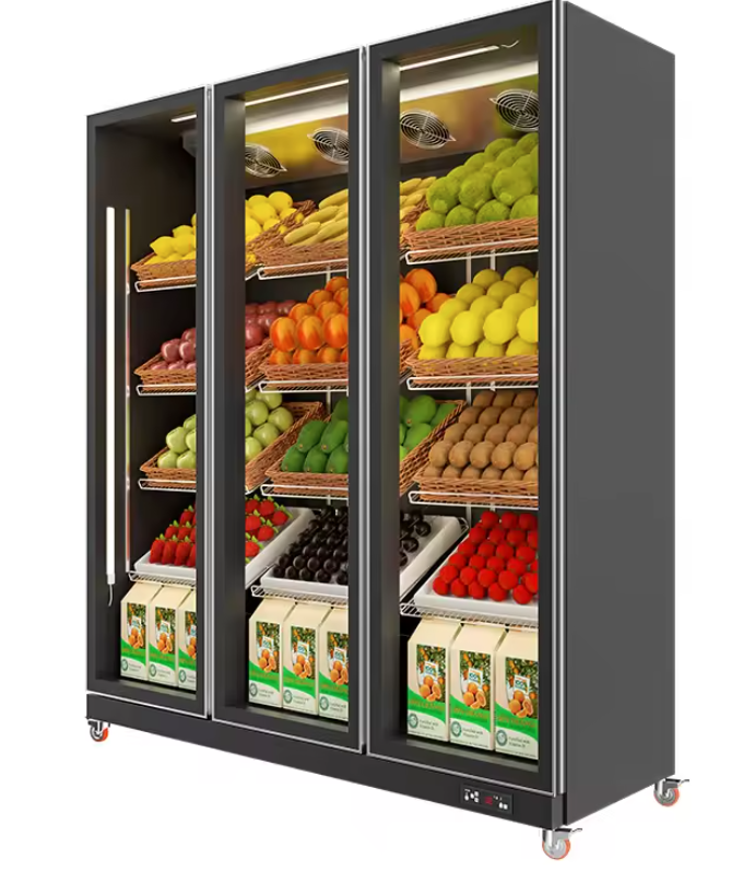 SC1353 Vertical Upright Drink Glass Door Freezer Display Beverage Cola Cooler Refrigerator Fridge for Supermarket with CE CB RoHS ETL Certificate