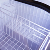 Manufacturer OEM ODM Customize Thickness Foaming Two Curved Door Chest Freezer/Deep Freezer with Basket