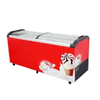 CE CB ETL Certification 220L Green&Health Curved Glass Door Deep Chest Freezer for Storage Ice Cream Used Single Temperature Style Freezers for Retail Store