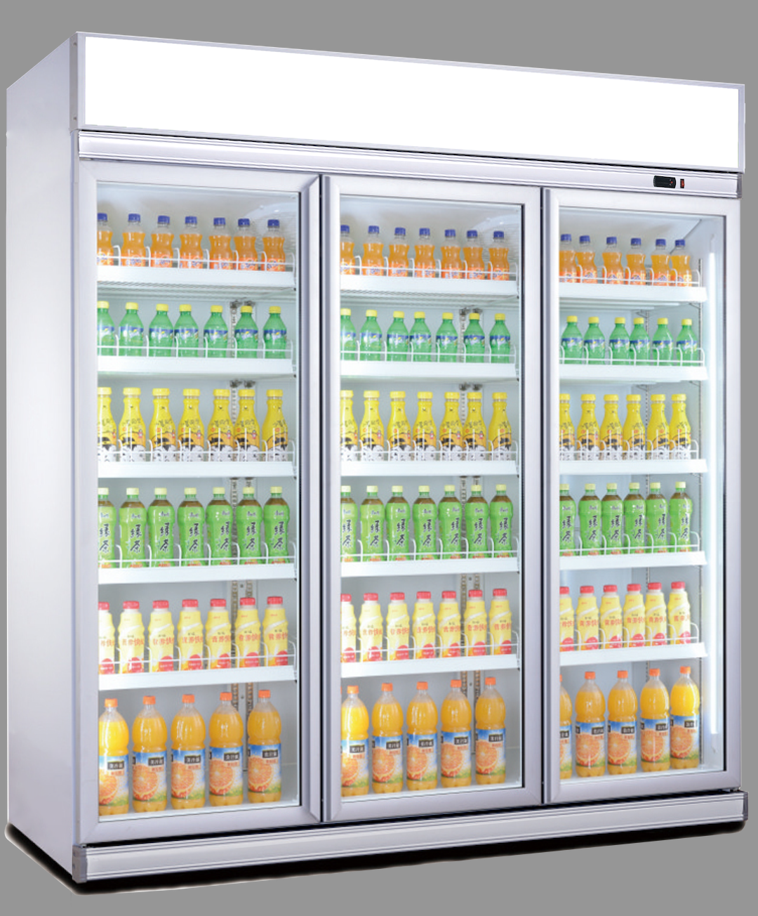 BETFIS SC1353 Single-Temperature Drink Display Fridge 3 Glass Door Refrigerator with R290A Refrigerant Convenience Stores