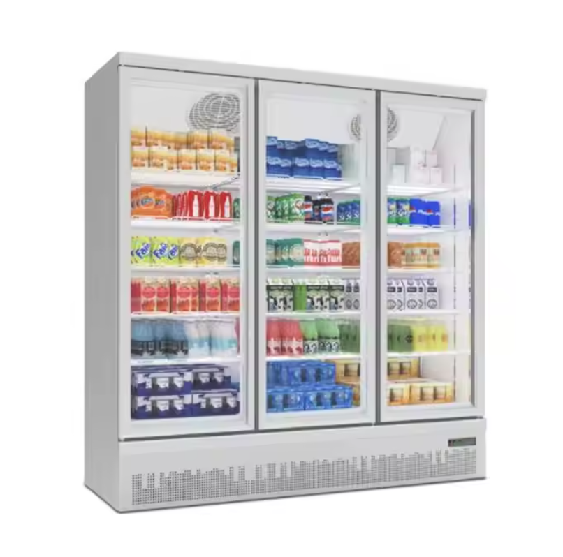 BETFIS SC1353 Classic Type Drink Display Showcase Beverage Fridge Triple Glass Door Commercial Refrigerator Cooler