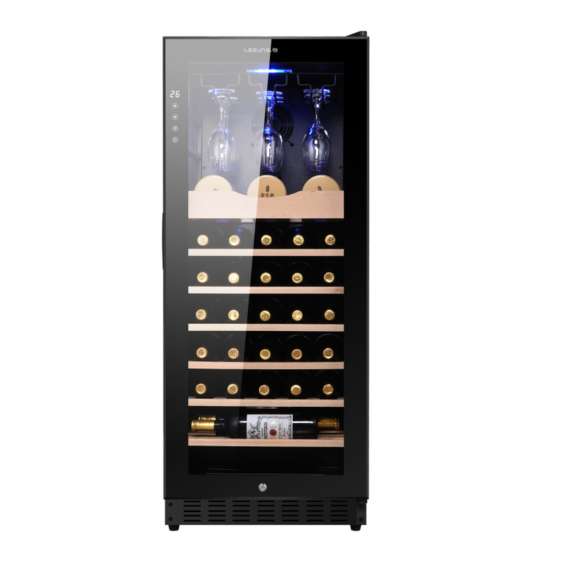 160L Single Door R600A Refrigerant Wine Refrigerator Fridge with Intelligent Temperature Memory