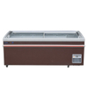 Hot Sale Factory Customize Direct Sale Good Price Supermarket Low Power Consumption Sliding Glass Door Island Freezer Display Cabinet