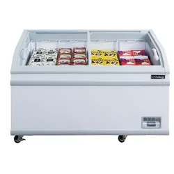 Manufacturer Factory OEM ODM Wholesale Top Opening Commercial Glass Door Ice Cream Deep Freezer Chest Freezer for Supermarket Retail Store 220-720L