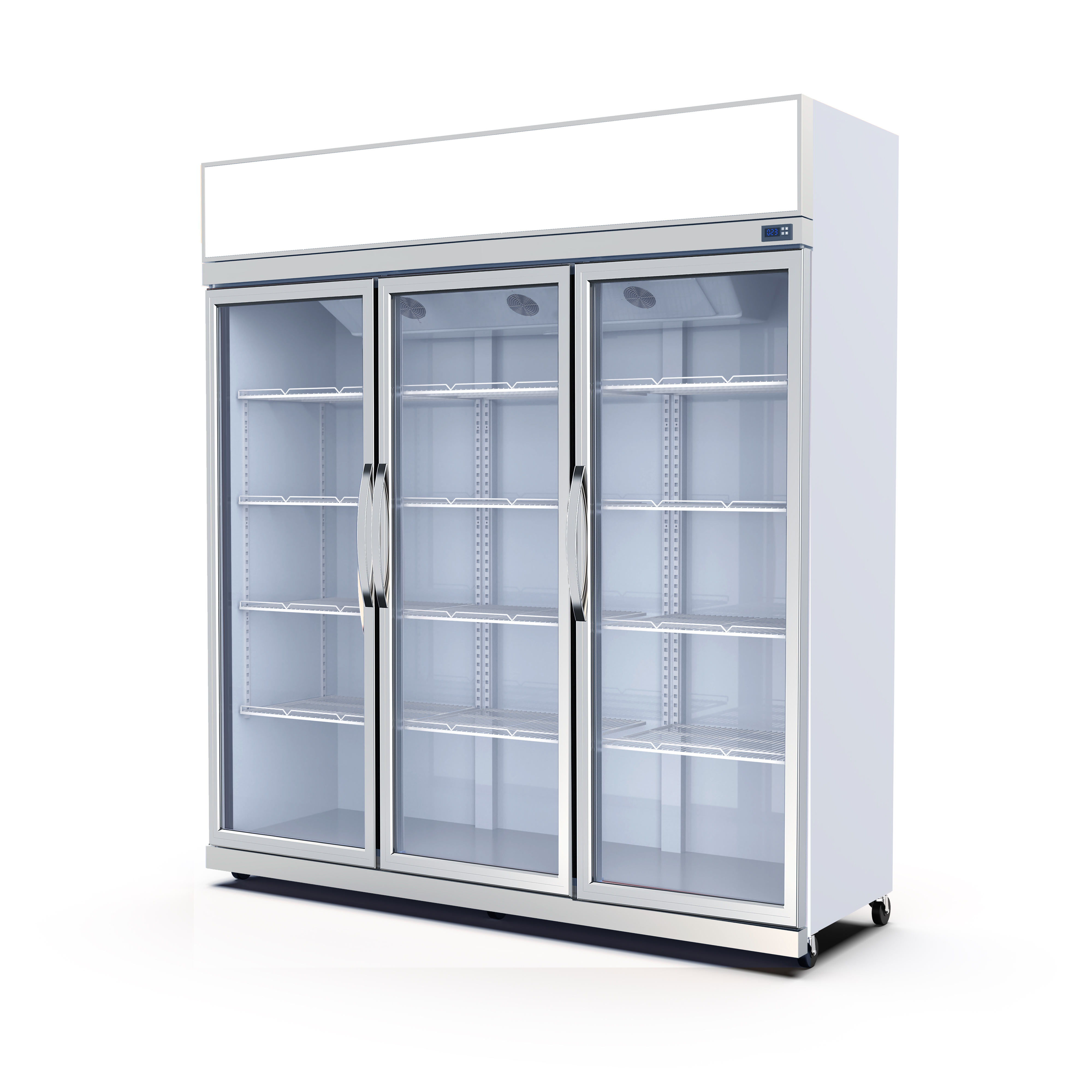 BETFIS SC1353 Single-Temperature Drink Display Fridge 3 Glass Door Refrigerator with R290A Refrigerant Convenience Stores