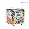 Commercial Ice Cream Chest Deep Freezer Display with 2 Curved Glass Sliding Doors White Precoated Galvanized Steel