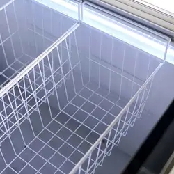 Commercial Hotel Restaurant Kitchen Single Temperature Sliding Glass Door Chest Freezer Horizontal Freezer Series